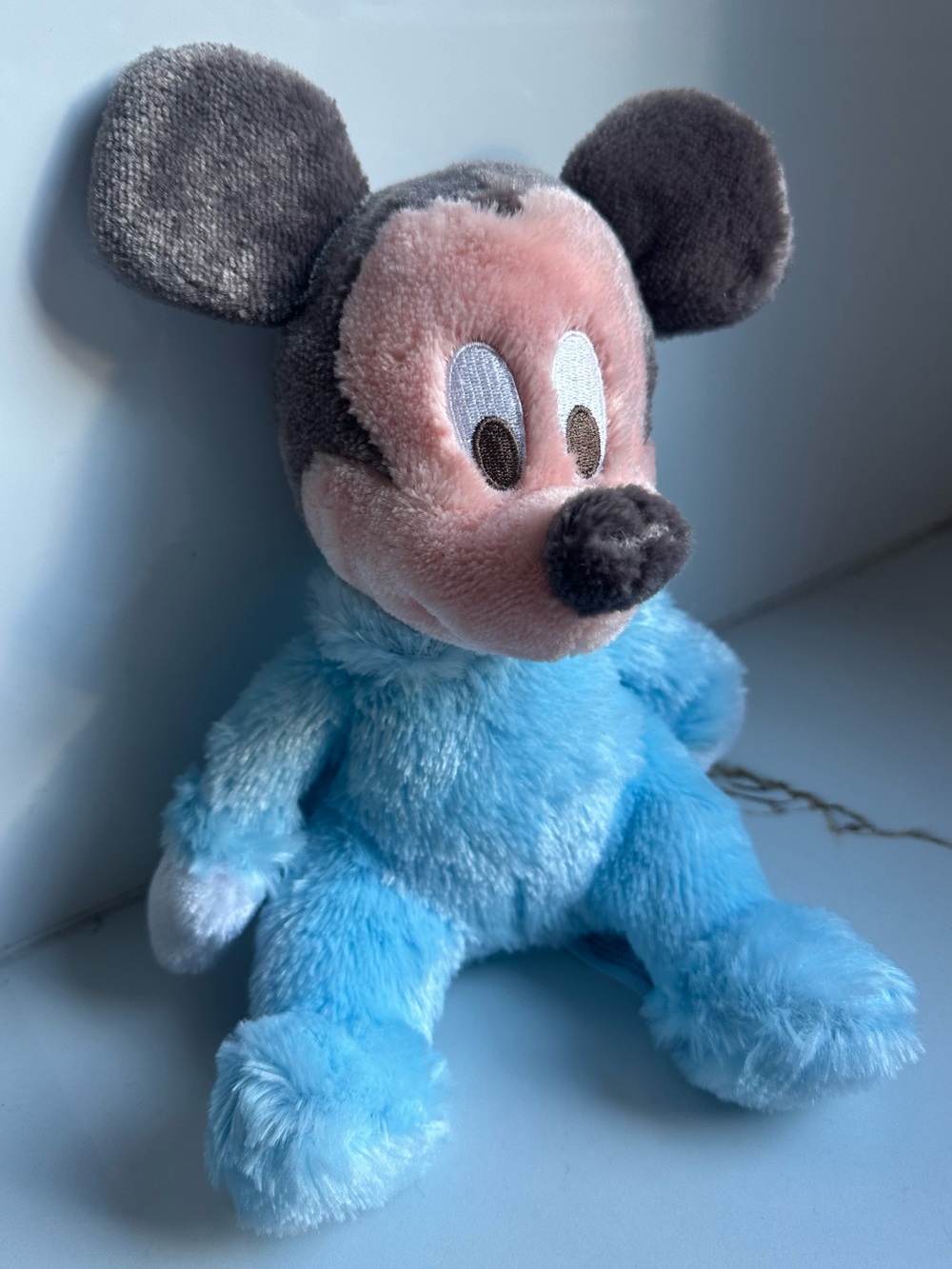 Disney Parks Mickey Mouse Blue Plush Stuffed Animal Disneyland Walt Disney World